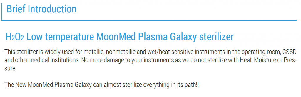 introduction plasma sterilizer