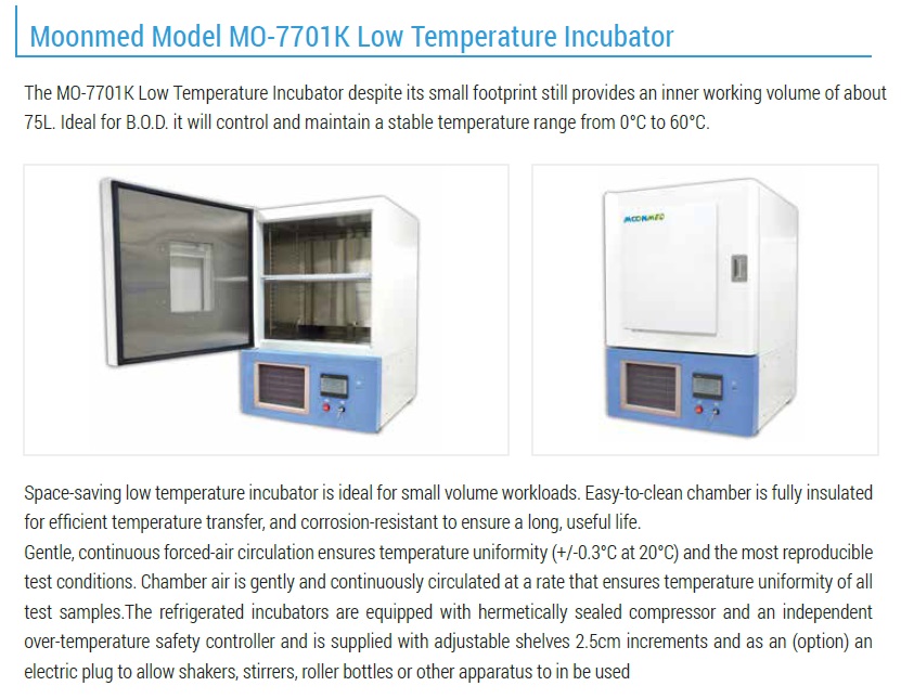 Incubator MO-7701K Introduction Product details